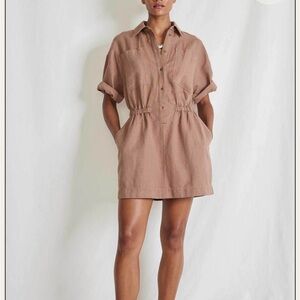 Apiece Apart Palmer’s Mini Dress in Woodsmoke